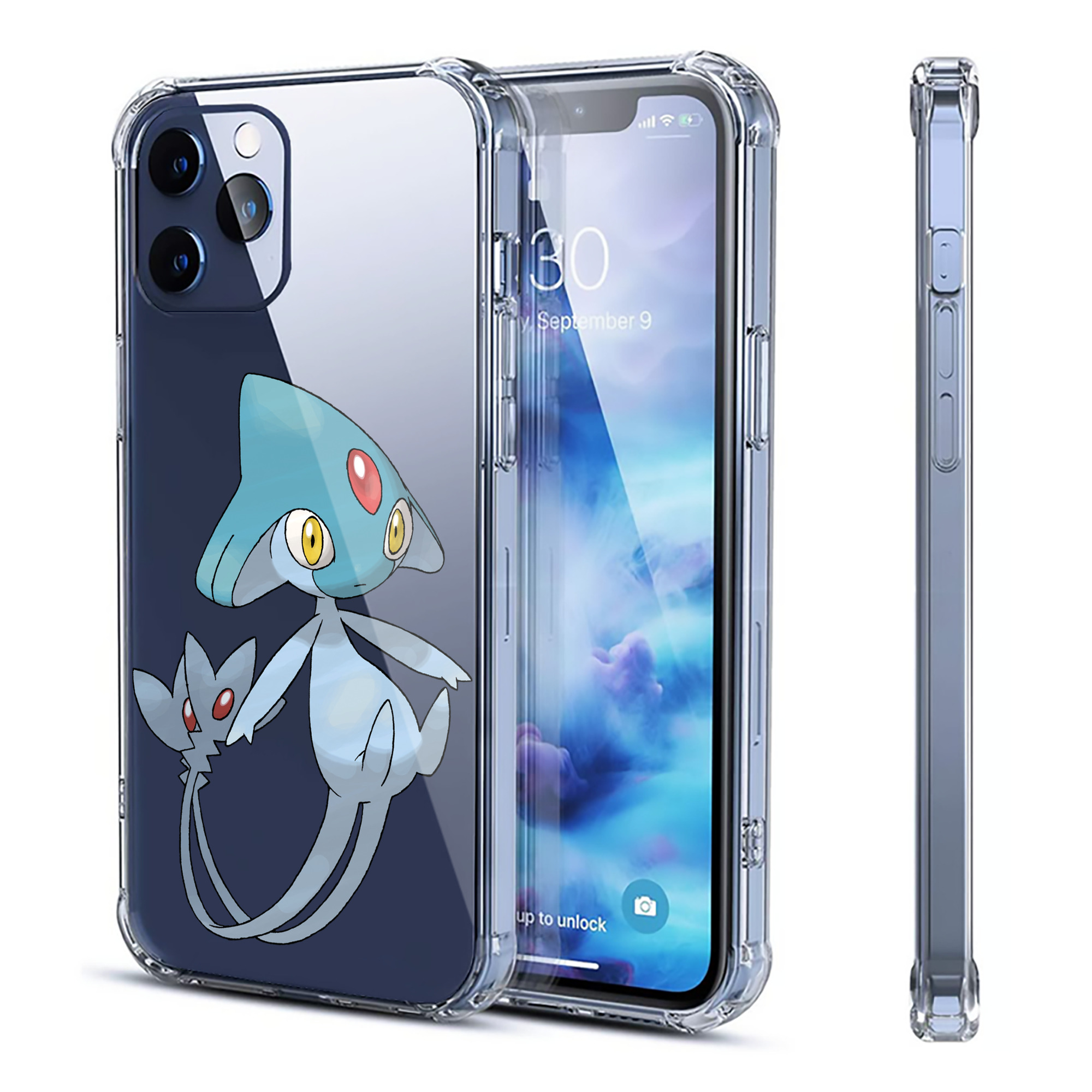 （画像用） ポケットモンスター Pokémon 【iPhone 12シリーズ対応】透明スマホケース（クリアソフトケース）